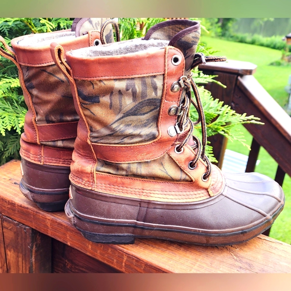 RED BALL Men's Camo Hunting, Winter Boots Size 9 Removable Liners